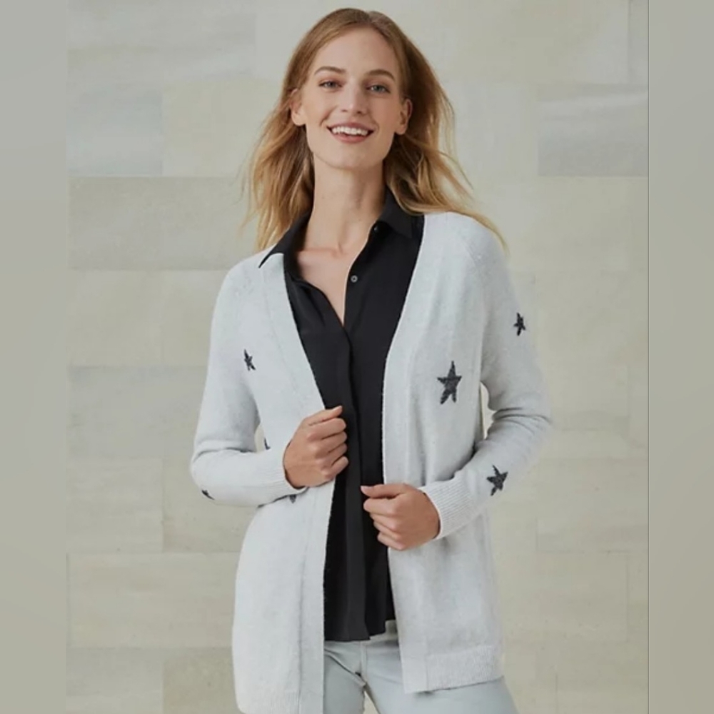 The White company Sparkle Star Cardigan with Alpaca, size US M - Picture 8 of 10